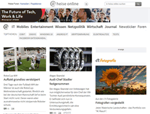 Tablet Screenshot of heise.de